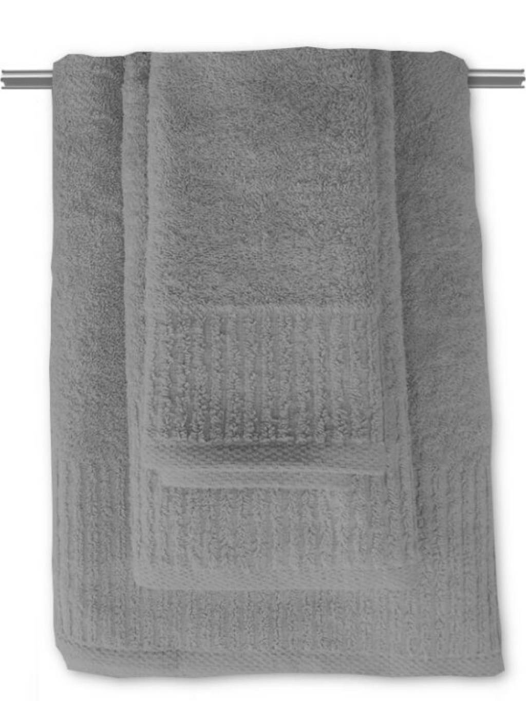 Σετ Πετσέτες Μπάνιου Βαμβακερές Γκρι 550gsm Γαρύφαλλο | Γαρύφαλλο - Λευκά Είδη